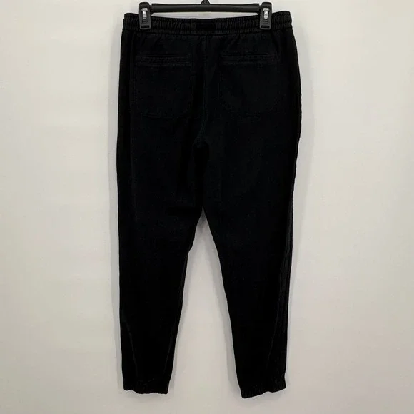 Athleta Farallon Jogger Pants Black Organic Cotton Utility Tapered Womens Size 4 - Picture 3 of 11